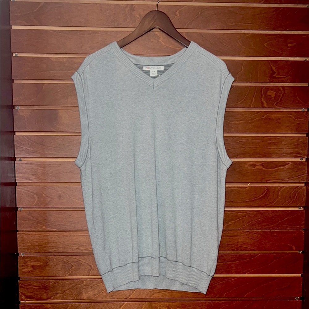 Cutter & Buck Men’s V-Neck Sweater Vest – NWT – 100% Cotton